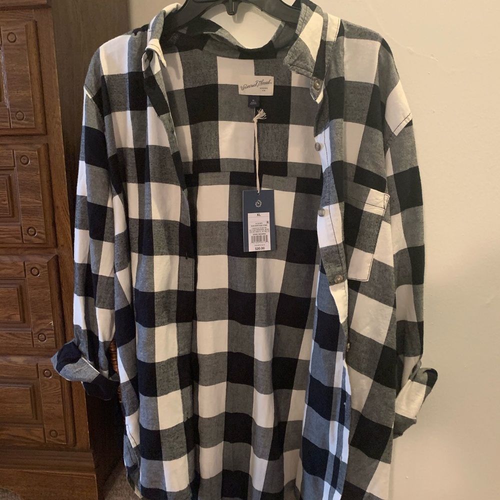 Plaid button down flannel